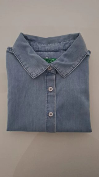 Camisa Vaquera niña  Benetton.  10-11 años