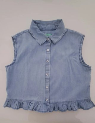 Camisa Vaquera niña  Benetton.  10-11 años