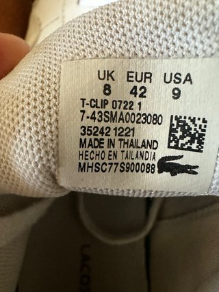 Zapatillas Lacoste Blancas y Azules