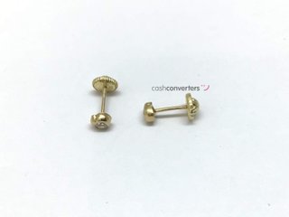 pendientes oro 18k con piedra