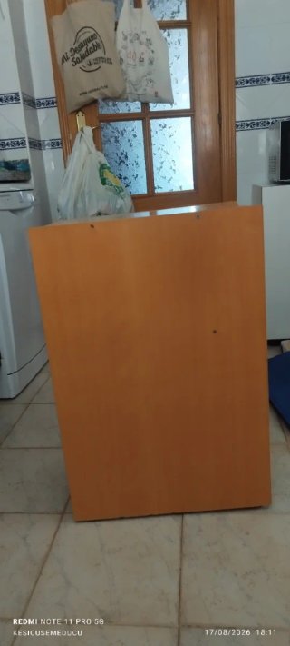 Cajonera auxiliar 2 cajones madera