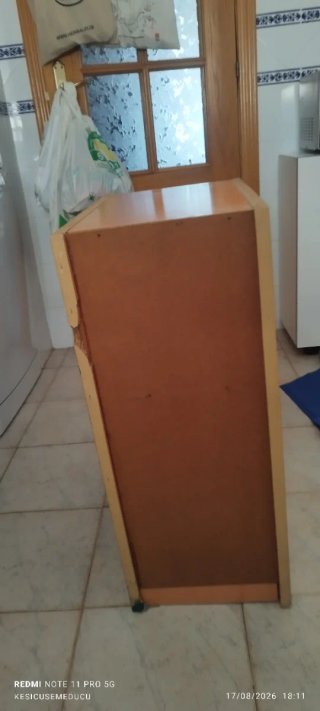 Cajonera auxiliar 2 cajones madera