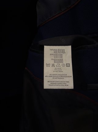 Traje de hombre azul