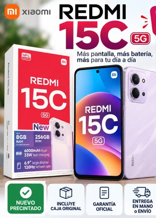 Xiaomi Redmi 15C 256GB Morado Nuevo