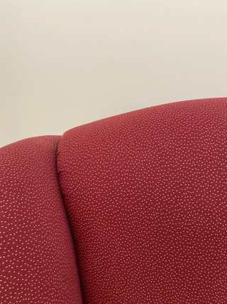 Sillón butaca rojo estampado