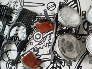 BMW E34 faros y calandra