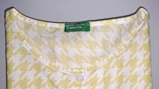 Camisa amarilla Benetton Niña 10-11 Años