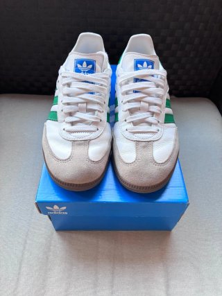 Zapatillas Adidas Samba Blancas y Verdes