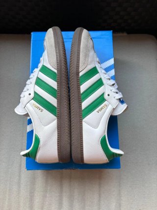 Zapatillas Adidas Samba Blancas y Verdes