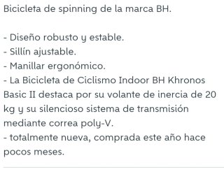 Bicicleta de Ciclo Indoor BH Khronos