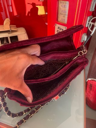 Bolso de Terciopelo Granate