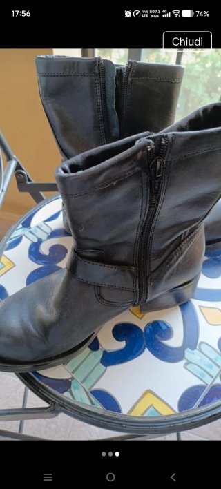 Stivali biker neri