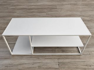 Mesa Centro Nórdica Blanca Metal