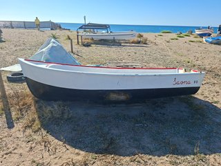 Barca de pesca en Malgrat de Mar