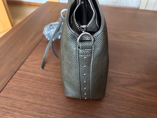 Bolso Bandolera verde militar texturizado