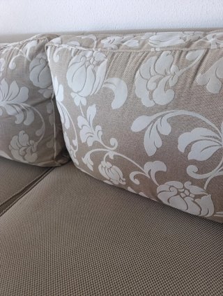 Sofá de Tela anti manchas  Beige