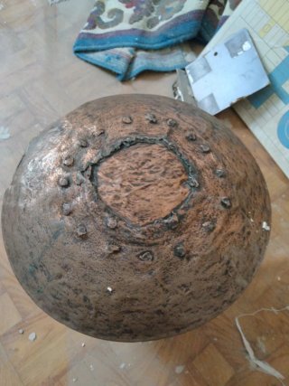 Olla antigua de cobre/bronce