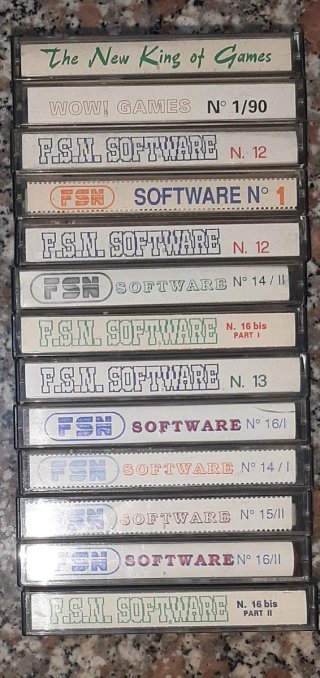 Lotto 13 cassette Commodore 64 anni 80