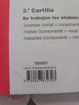 Paláu método fotosilábico. 1a. cartilla