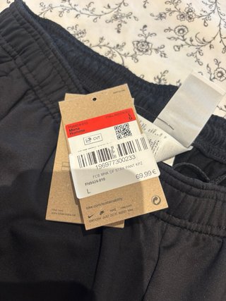 Pantalón Largo FC Barcelona Nike Negro