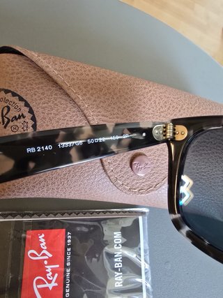 Gafas de sol Ray-Ban Wayfarer RB2140 negro y gris