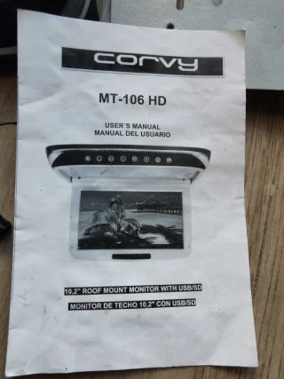Monitor techo coche Corvy MT-106 HD