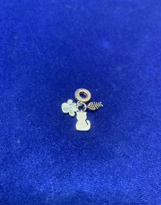 Charm Gata Gato Huella pulsera Pandora collar plat