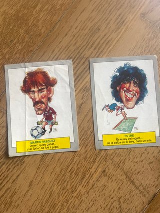Cromos Futbol Martin Vazquez y Futre