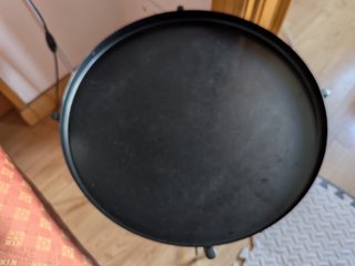 Mesa auxiliar redonda Ikea negra