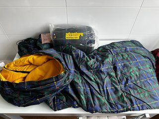 Saco de dormir a cuadros