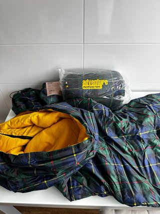 Saco de dormir a cuadros