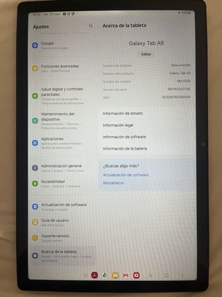 Samsung Galaxy Tab A8 SM-X205 Negro