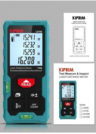 Medidor Láser Distancia Profesional KIPRIM 120M.