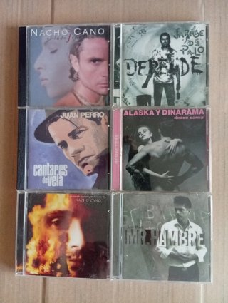 Lote 6 CDs Música Nacho Cano, Juan Perro, Alaska