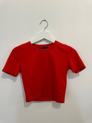 Top Rojo Zara Talla XS