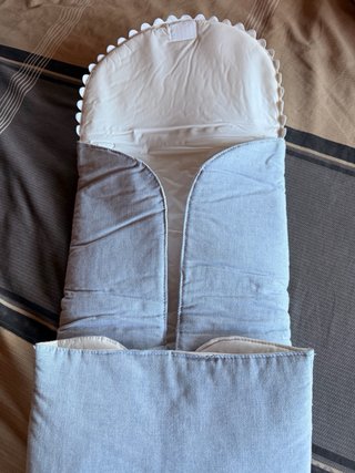 Bolso Canastilla Bebé Azul con Cambiador