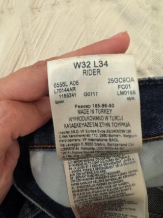 Pantalón hombre vaquero Lee azul