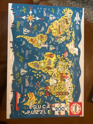 Puzzle Educa 200 Piezas Mapa Mundo