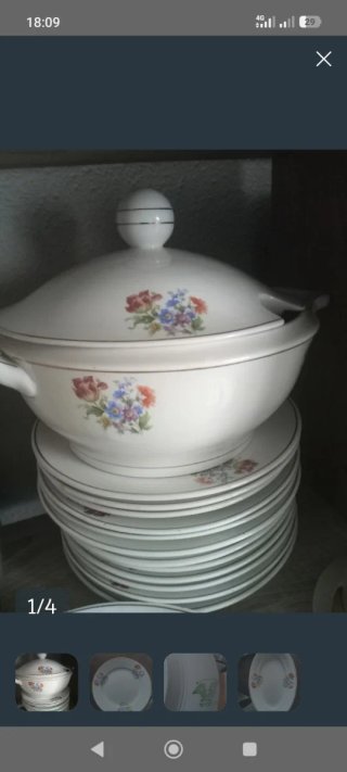 Vajilla porcel antigua Royal China Vigo