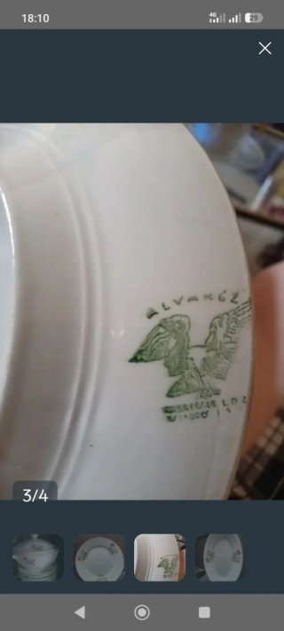 Vajilla porcel antigua Royal China Vigo