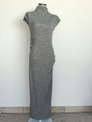 Vestido largo de invierno gris T-38 o M  Zara