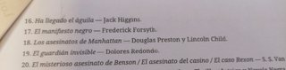 Lote 20 Libros Thriller, Misterio, noela negra