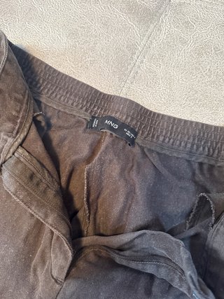 Pantalón Ancho Mango Marrón Talla 36