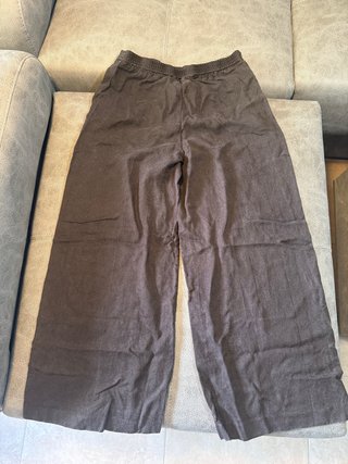Pantalón Ancho Mango Marrón Talla 36
