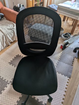 Silla de oficina ergonómica negra