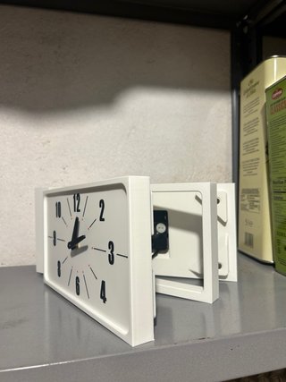 Orologio da parete bifacciale stile stazione