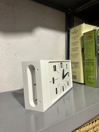 Orologio da parete bifacciale stile stazione