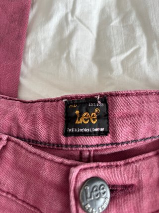 Pantalón tejano Lee rosa