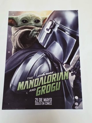 Póster The Mandalorian & Grogu 21x30 aprox.