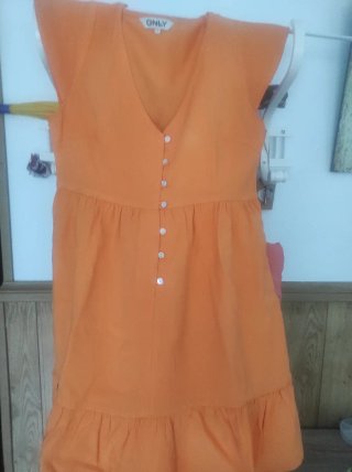 Vestido Naranja Only Talla S